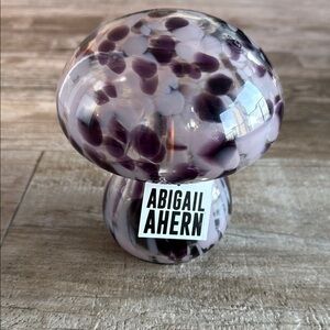 Abigail Ahern Purple and White Glass Mushroom Lamp